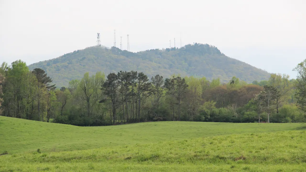 Sawnee Mountain from a meadow, Cumming