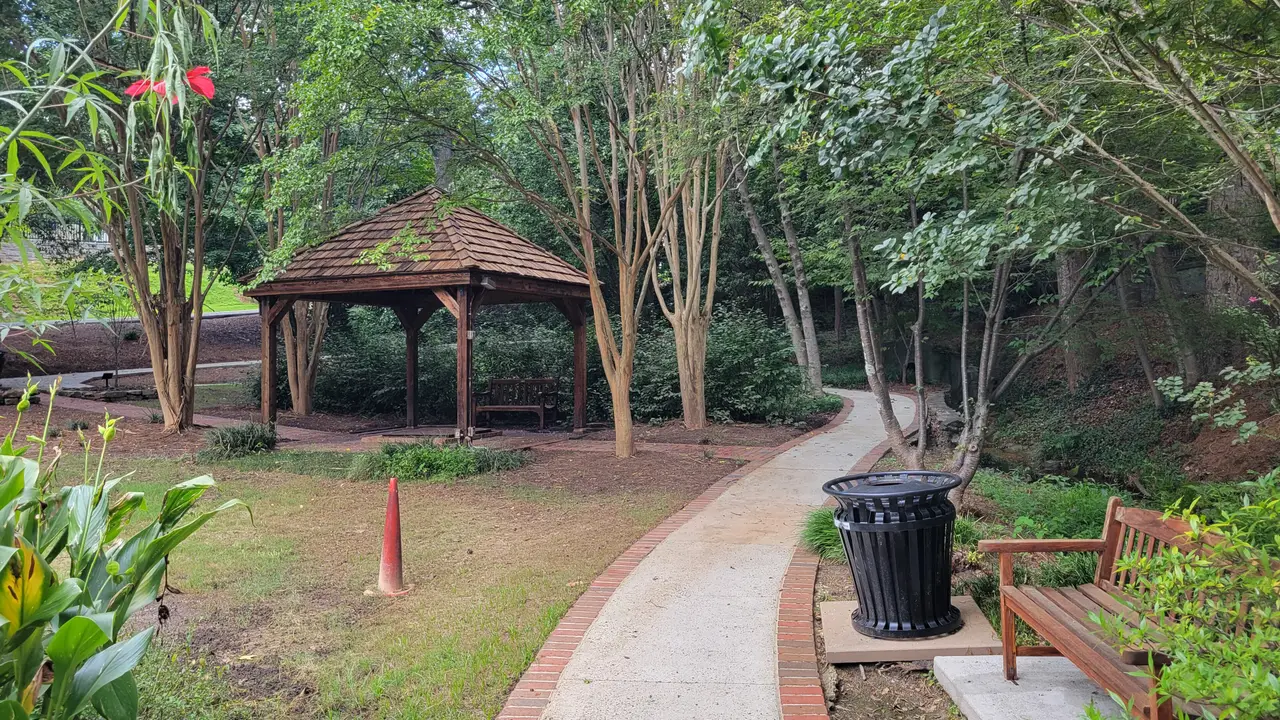 Path and gazebo at Heritage Sandy Springs Park